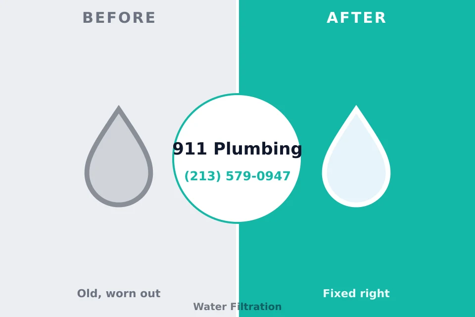 Before and after: plumbing repair Middleborough Center, MA